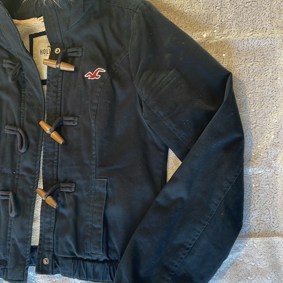 Navy Blue Medium Hollister Coat - Picture 4 of 5